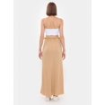 thumbnail image 4 of High-Waist Maxi Skirt with Drawstring and Waist Detail, 4 of 5
