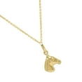thumbnail image 2 of JewelStop 14k Yellow Gold Polished Finish Small Horse Pendant on Chain Necklace, Lobster Clasp - 18", 2 of 6