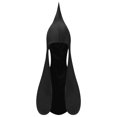 thumbnail image 2 of UTSJKR Men's Medieval Ear Flap Hood Hat, Vintage Renaissance Adjustable Costume Headwear for Themed Event Black, 2 of 7