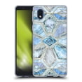 thumbnail image 1 of Micklyn Le Feuvre Marble Patterns Geometric Gilded Stone Tiles In Soft Blues Soft Gel Case Compatible with Samsung Galaxy A01 Core (2020), 1 of 7