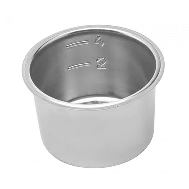 Recipiente para cafetera espresso de acero inoxidable, cesta reutilizable presurizada para el hogar 51mm x 37mm
