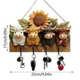 thumbnail image 3 of Stylish Key Holder Wall Mounted With Hooks Decorative Key Rack Organizer For Home Entryway Modern Design, 3 of 7