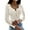 White, variant on Sherrylily Women Sexy Long Sleeve Sweater Pullover Scoop Neck Button Up Tops