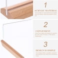 thumbnail image 5 of Stable Sign Holder Displaying Price Stand Acrylic Banner Stands Plastic Paper Product Wood, 5 of 5