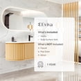 thumbnail image 7 of Eviva Haven 64"W x 22"D Oak Wall-mounted Bathroom Vanity with White Solid Surface Integrated Sink Top, 7 of 7