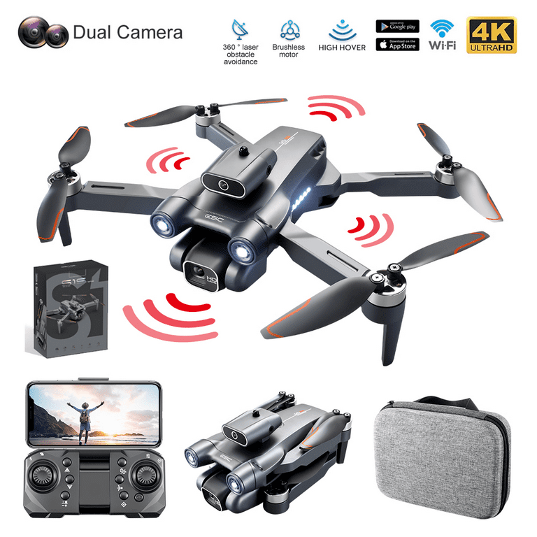 Eccomum Mini Drone with Camera for Adults Kids, 1080P HD FPV Foldable Drone  with 90° Adjustable Lens, Obstacle Avoidance, Follow Me, Altitude Hold,  Trajectory Flight, RC Quadcopter for Beginners 