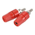 thumbnail image 1 of Conector de terminal de amplificador Uxcell, enchufe banana, jack de altavoz, paquete de 2, rojo, 1 of 5