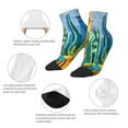 thumbnail image 5 of Naloa Bright Paper Cactus Scene Ankle Socks for Women Non Slip Socks No Show Socks Classic Low Cut Casual Socks Casual Socks, 5 of 7