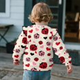 thumbnail image 5 of Uorisanigo Girl Sweatshirt Pullover Hoodies Long Sleeve Shirts Ruffle Sleeve Heart Ladybug Sweatshirts for Girls O-Neck Graphic Fall Fashion Tops Size 1-2, 5 of 7
