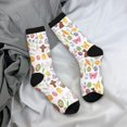 thumbnail image 5 of Daiia Happy Easter1 Print Crew Socks – Soft Breathable Long Socks for Men & Women, Moisture-Wicking & Comfortable Daily Wear Socks, One-Size Fits Most (US 5-11), 5 of 6