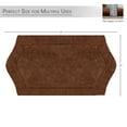 thumbnail image 4 of HOME WEAVERS Waterford Collection Cotton Tufted Bath Rug, 24" x 40", Chocolate, 4 of 9