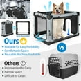 thumbnail image 6 of 32" Collapsible Dog Crate, Dog Travel Crate,Portable Dog Crate,4 Door Soft Dog Crate with Soft Mat, Pet Kennel for Medium Dogs, Indoor, Outdoor, Travel, Training (Grey), 6 of 9