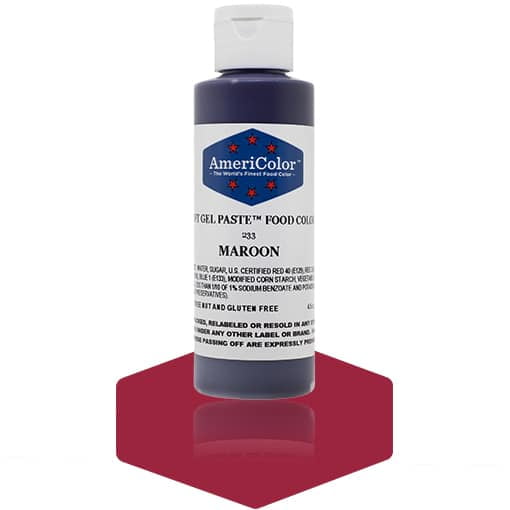 Americolor Maroon Soft Gel Paste 4.5 Ounces