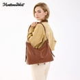 thumbnail image 5 of Montana West Hobo Bags for Women Ultra Soft Vegan Leather Ladies Crossbody Purse With Zipper, Dark Brown, 5 of 7