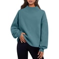 thumbnail image 2 of Uootdi Women Fall Clothes Womens Oversized Turtleneck Long Sleeve Solid Color Sweatshirts Pullover Hoodies Tops Trendy, 2 of 10