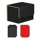 thumbnail image 3 of Expositor de tarjetas con capacidad para 100 tarjetas. Caja protectora para guardar barajas de cartas coleccionables. Verde negro, 3 of 9