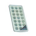 thumbnail image 3 of Molde de silicona para hacer cubitos de hielo de 21 cavidades, bandeja para molde de crema para pasteles con tapa, utensilios para hornear, redondo, verde Scienceny HA004768-06, 3 of 7