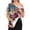 Light Brown, variant on Post Shoulder Surgery Shirts for Women Tear Away Short Sleeve Zipper Shoulder Tops Full Open Side Snap Hospital Post Surgery Clothing