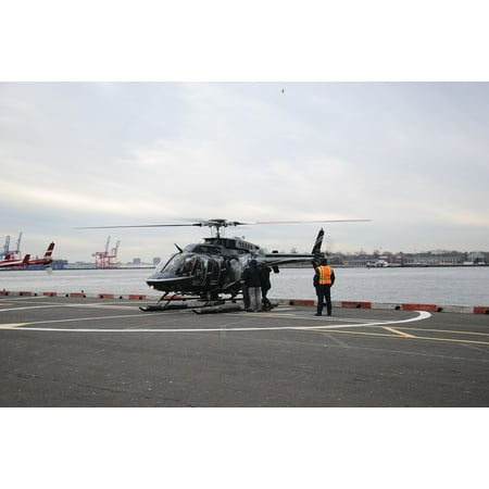 New York Helicopter Flight LAMINATED POSTER New York Helicopter Fly Scenic Flight Rotor Blades Poster Print 24 x 36 ()