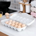 thumbnail image 6 of Reheyre Buckle-Type Egg Storage Box with Lid - Fresh Preservation PP Egg Organizer (Kitchen Tools), 6 of 8