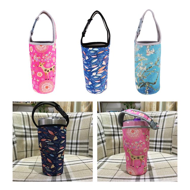 Portavasos de neopreno Macarena bolsa reutilizable 3 Portavasos para ciclismo al aire libre
