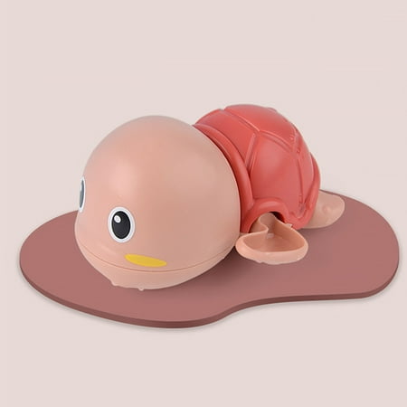 

pgeraug little turtle cute cartoon animal tortoise classic baby water toy swim clockwork toy bathroom products pink