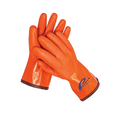 Promar Fleece Insulated Progrip Fishing Gloves Size: X-Large Orange