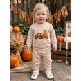 thumbnail image 4 of Cjfdfy Toddler Baby Boy Thanksgiving Outfit Turkey Truck Embroidered Long Sleeve Sweatshirt With Elastic Waist Joggers Cute Little Turkey Clothes My First Thanksgiving Fall Winter Outfit, 4 of 9