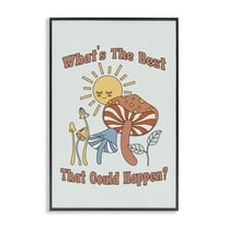 Stupell Industries Best That Could Happen Landscape Painting Black Framed Art Print Wall Art, 20 x 30