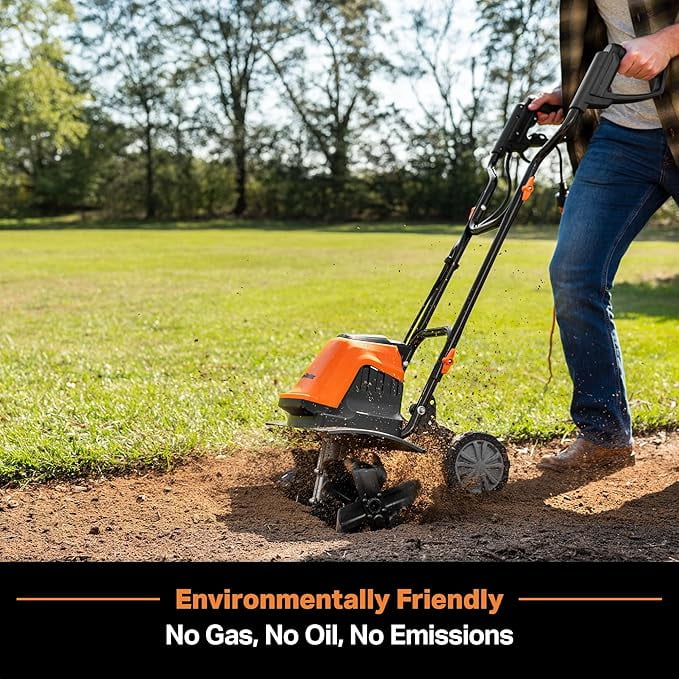 LawnMaster Garden Operated 13.5-Amp 18-Inch Electric Tiller