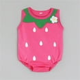 thumbnail image 3 of Splozh Newborn Baby Jumpsuit Boys Girls Sleeveless Animal Cartoon Prints Romper Bodysuits Clothes Tank Romper Pink,0-6 Months, 3 of 3