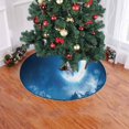 thumbnail image 2 of FMSHPON Cat in Jump Catching Moon Pattern Xmas Christmas Tree Skirt Stand Mat for Holiday Party Decoration Indoor Outdoor 48 inches, 2 of 3