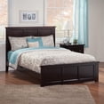 thumbnail image 1 of Madison Queen Wood Foundation Bed with Matching Footboard in Espresso, 1 of 7