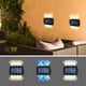 thumbnail image 1 of Focos solares para paisajes - 2 packs IP65 impermeables de luces exteriores para pared exterior, luces solares para jardín, sendero y entrada, 1 of 6