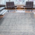 thumbnail image 2 of Casavani Indian Custom Carpet Dining Room Rug,Gray 4x4 feet, 2 of 6
