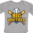 thumbnail image 4 of Inktastic Big Brother Baseball Boys Long Sleeve Baby Bodysuit, 4 of 5