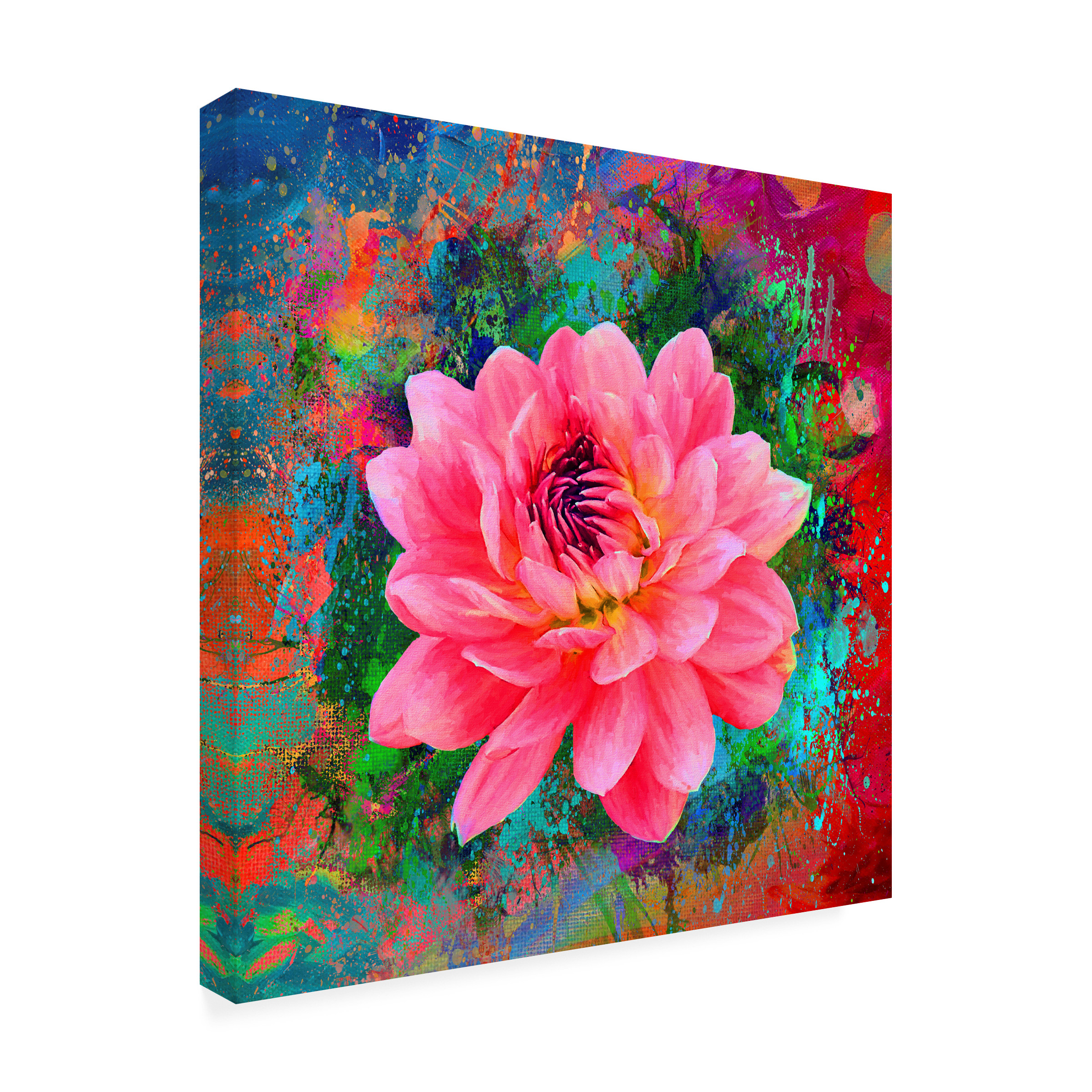 Ata Alishahi 'Pink 2' Canvas Art