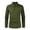 Army Green, variant on Men's Contrast Color Top Loose Long Sleeve Lapel Pocket Casual T-shirt Top Blouse Autumn Long Sleeve Top for Man Fashion