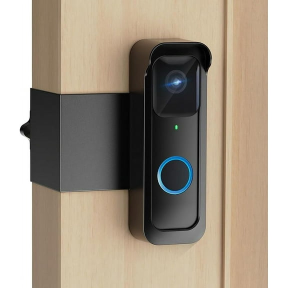 Doorbell Mount, Anti-Theft Doorbell Camera Mount No Drill, Outdoor Doorbell Bracket Holder with Rain Cover, Compatible with Blink Video Doorbell Camera, No Block Sensor & Night Vision