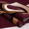 thumbnail image 3 of Allstar Burgundy Area Rug. Contemporary. Abstract. Traditional. Formal. Shapes. Spirals. Circles (5' 2" x 7' 1"), 3 of 7