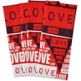 thumbnail image 6 of Romantic Love Heart Kitchen Dish Towels Set of 4 Absorbent Hand Towels, Lint-Free 18"x28" Valentine Message Dishcloths Fast Drying for Cooking Baking Home Clean, 6 of 7