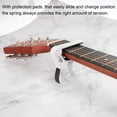 thumbnail image 5 of Guitarra Cejilla Unique Bargains Aluminio Aleación Blanco para Acústica Guitarra Eléctrica Bajo Paquete de 1, 5 of 5