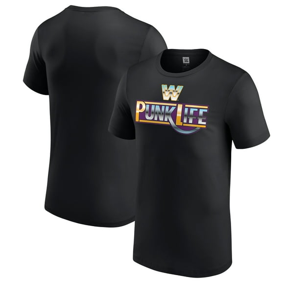 Men's Black CM Punk Punk Life T-Shirt