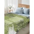 thumbnail image 5 of Twin Flat Sheet 66"x96", Sage Green Abstract Soft Lightweight Bedding Flat Sheets Only, Modern Mottled Art Oil Painting Brushed Microfiber Top Bed Sheet, Breathable StainResistant Bedsheets, 5 of 9
