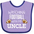 thumbnail image 3 of Inktastic Watching Football with My Uncle Boys or Girls Baby Bib, 3 of 4