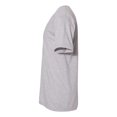thumbnail image 2 of Fine Jersey V-Neck Tee, S, Heather Grey, 2 of 5