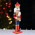thumbnail image 4 of Adorno de Cascanueces BLESIY de Navidad Marioneta de Dibujos Animados Rojo, 4 of 8