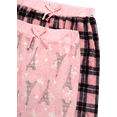 thumbnail image 4 of dELiA*s Girls Pajama Pants - 2 pack Cute Pattern Fleece Plaid Girls Pajamas Sleepwear (7-16), 4 of 7