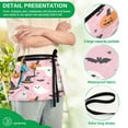 thumbnail image 4 of Yayeee Waist Apron with Pockets for Cooking Waterproof Half Server Aprons, Pink Halloween Ghosts, 4 of 7