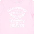 thumbnail image 4 of Inktastic Handpicked for Earth by My Grammy in Heaven with Angel Wings Boys or Girls Baby T-Shirt, 4 of 5